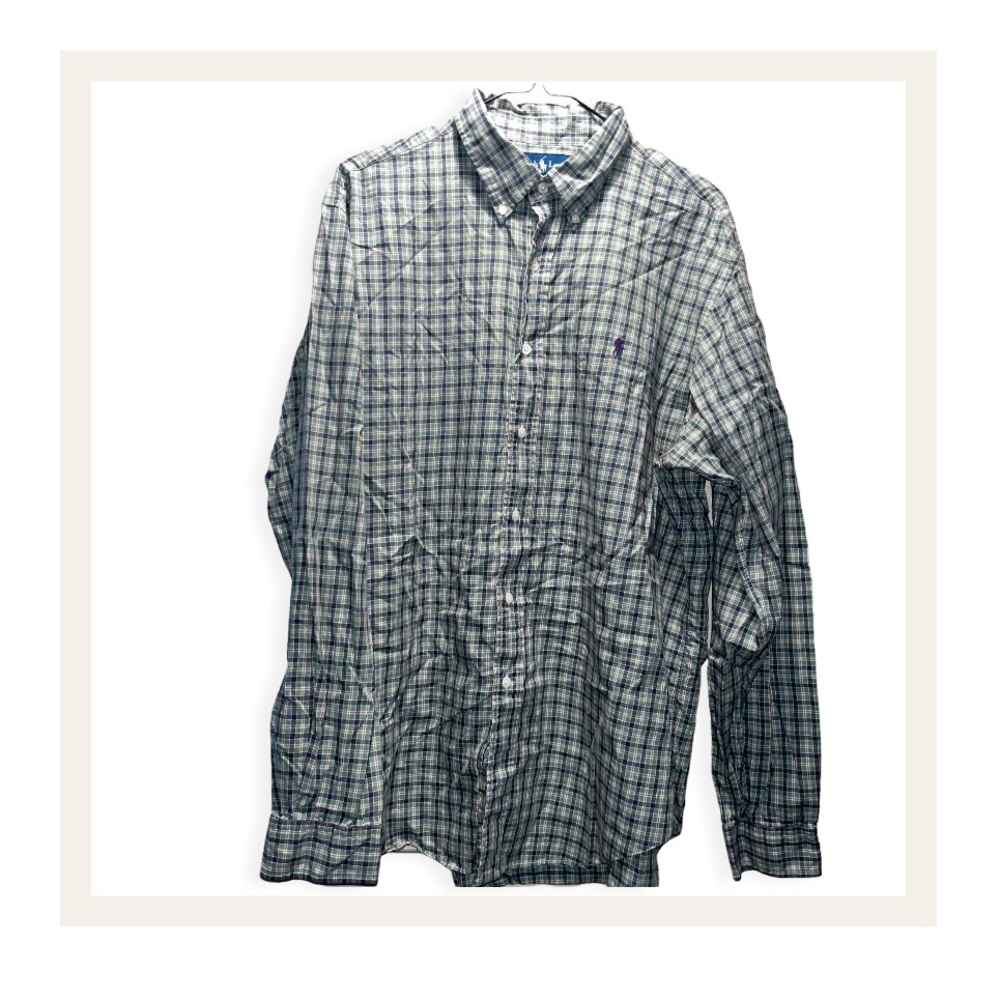 Ralph Lauren Long Sleeve Plaid Button Down Shirt (Men’s XL)